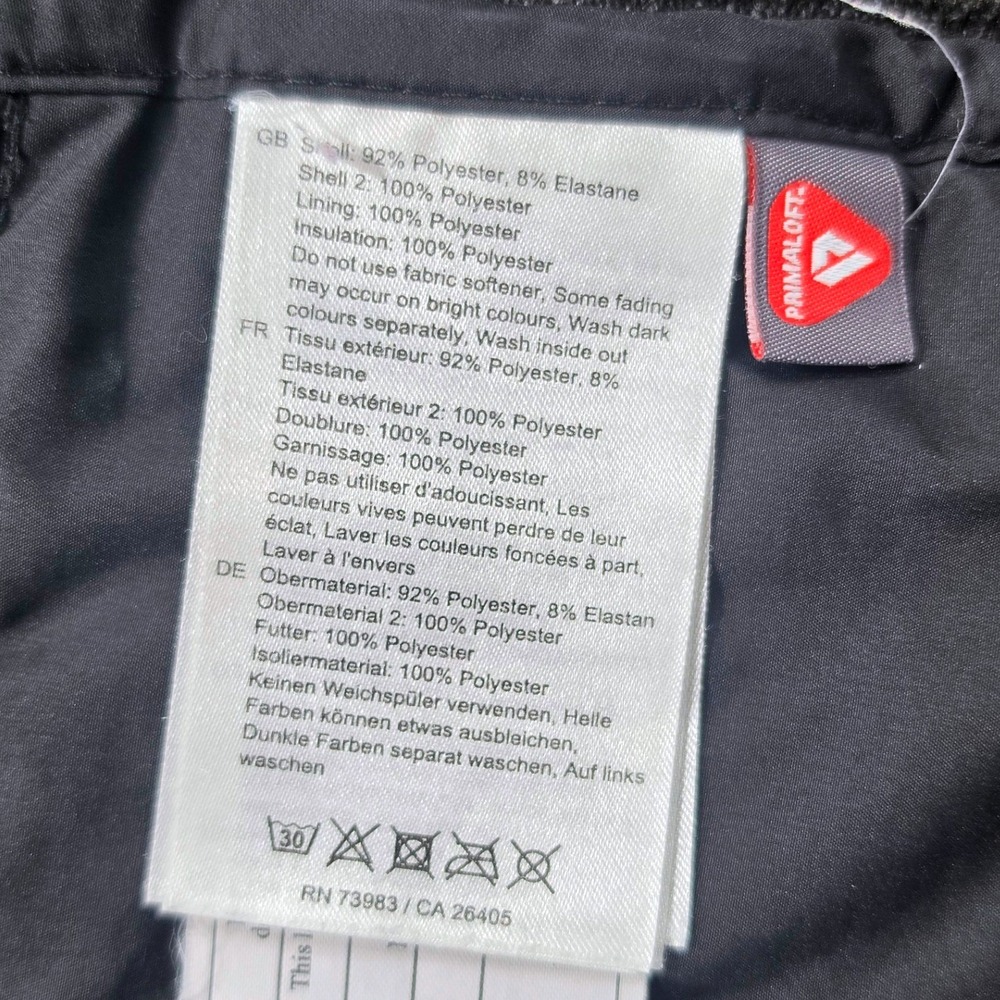 Helly Hansen Hybrid Puffer Jacket Herringbone Quilted Funnel Neck Black Women L - Picture 5 of 16